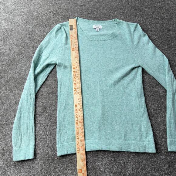 J.Crew Factory Teddie Sweater Women’s Small Mint Green Cotton Wool Blend F5199 - Picture 3 of 9